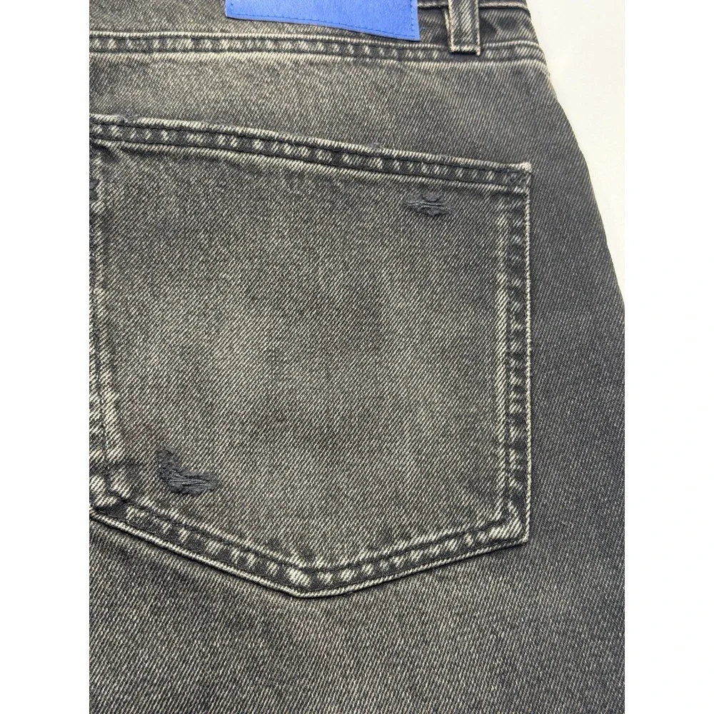 Hugo Boss Jonah Straight Fit Jeans Dark Grey Distressed Denim 50541593 36x32 NWT